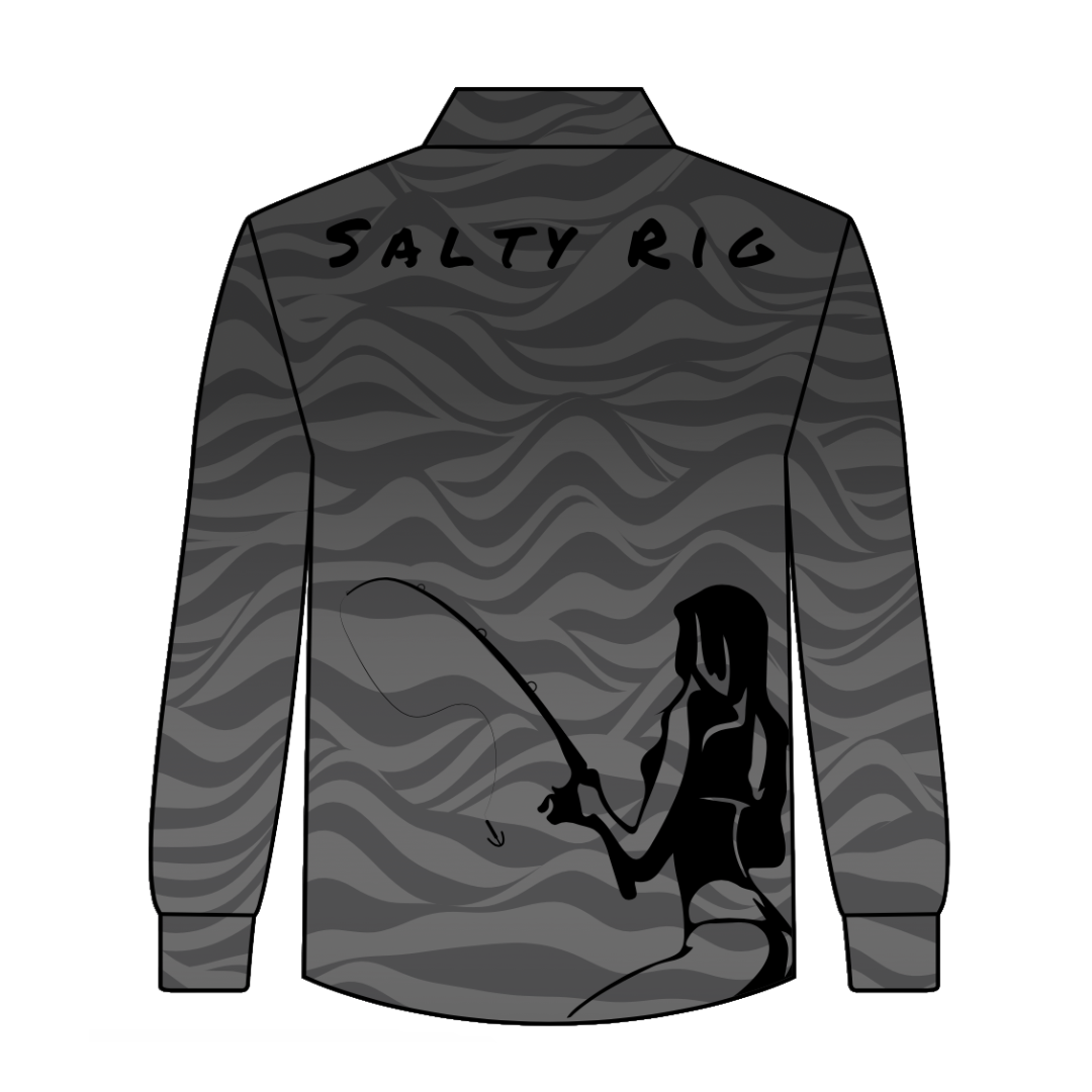 Salty Rig Jagged Fishing Shirt - The Girl Way