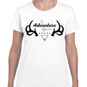 Adventure Begins Tee White