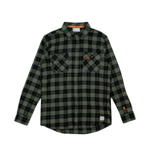 GO Casual Check Shirt Olive